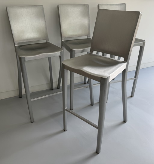 4x Philippe Starck Emeco Hudson bar stools