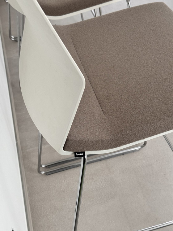 Image 1 of 4x Barstool Andreas Krob for Bene