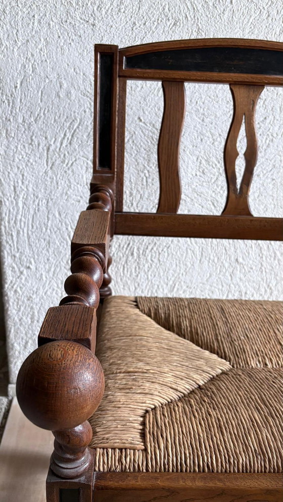 Image 1 of Eiken antieke set stoelen 