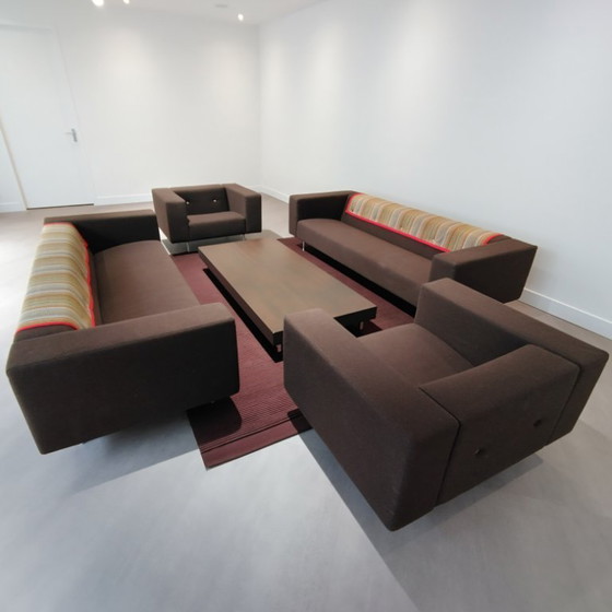 Image 1 of Zitgroep Moooi ; 2 banken 2 fauteuilles en salontafel