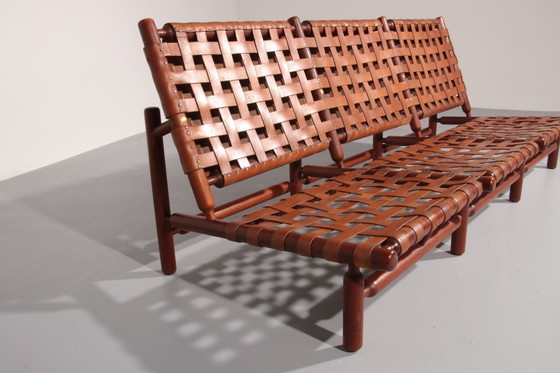 Image 1 of Canapé trois places par Ilmari Tapiovaara pour Paolo Arnaboldi, Italie 1957 