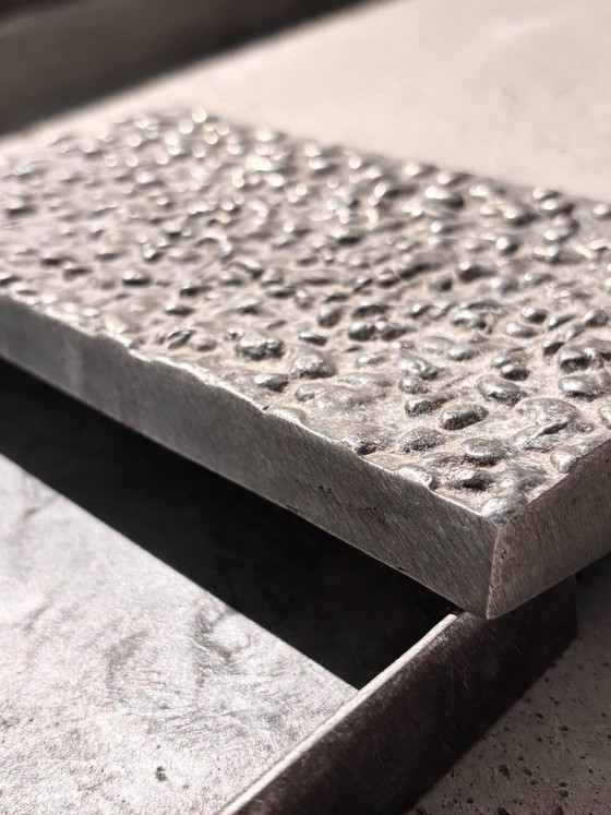 Portuguese Brutalist Metal Sliding Box – Fundo de Fomento e de Propaganda do Café, Decorative Objects (photo 6 of 6)
