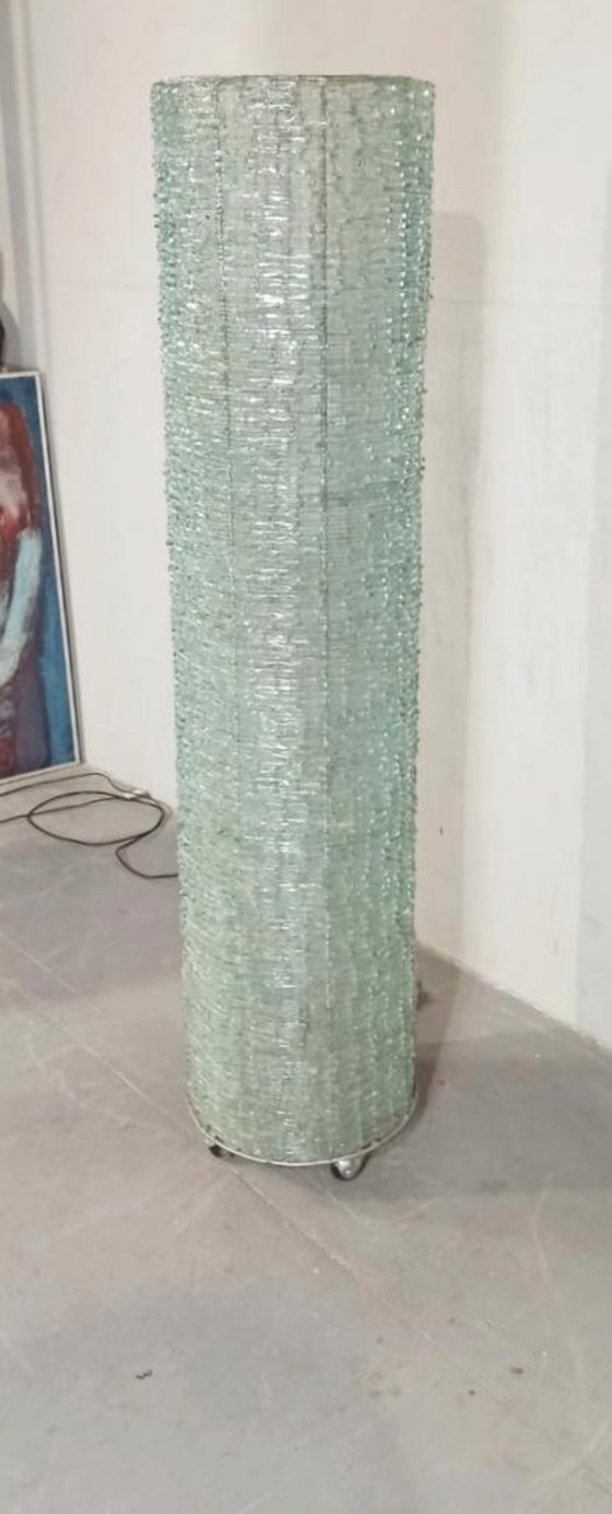 Image 1 of lampadaire vintage en verre