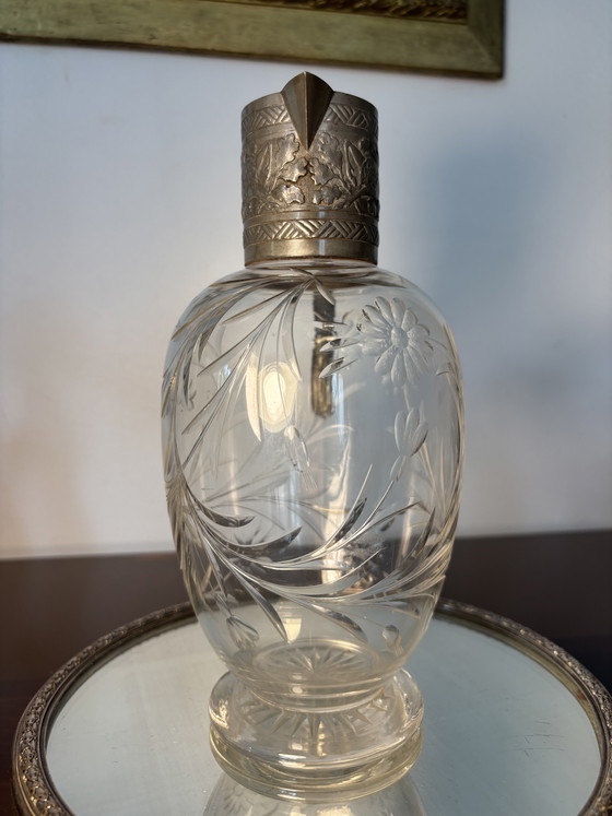 Baccarat Cruche Fin 19eme - Debutto 20eme – Bicchieri e caraffe, Crystal, Metal (photo 6 of 15)