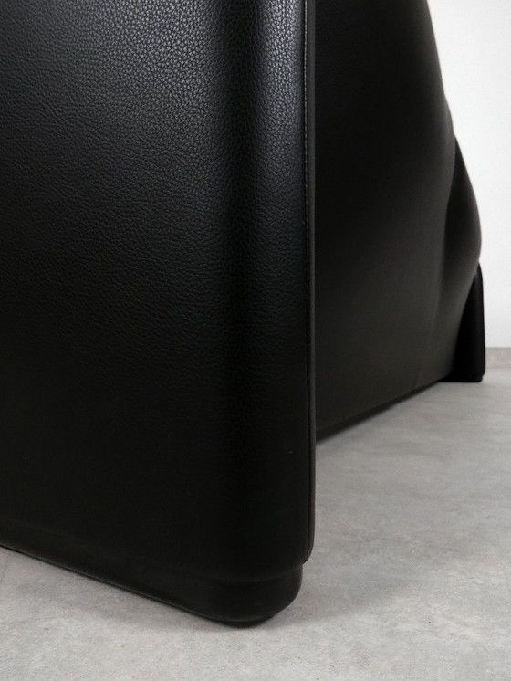 Image 1 of Set di 2 Cassina Maralunga 2,5 posti - pelle nera