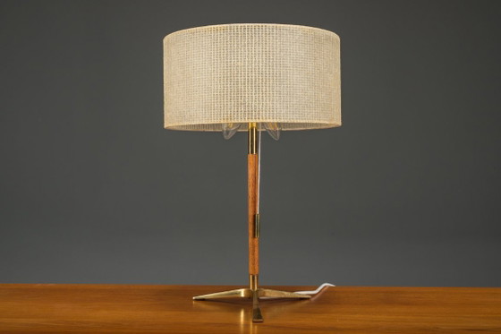 Image 1 of Mid-Century Modern Austrian Brass Table Lamp by C 1960s