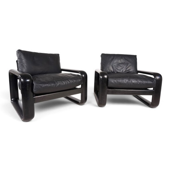 Set van 2 Rosenthal Hombre leren fauteuils van Burkhard Vogtherr, 1970 – Leather, Vintage (photo 6 of 20)