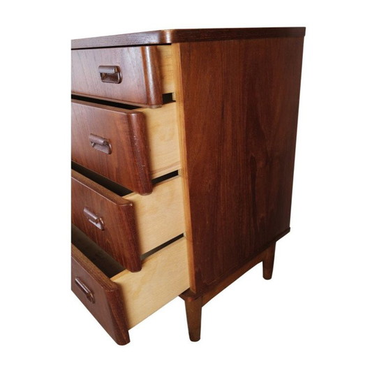 Image 1 of Vintage teak chest of 4 drawers, Denmark 1960