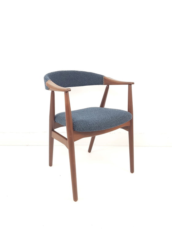 Image 1 of Set di 2 sedie danese vintage Farstrup blu Thomas Harlev