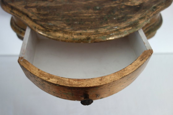 Image 1 of Console murale en bois vintage