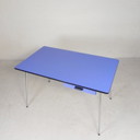 Formica Tisch, Schreibtisch mit 2 Schubladen, 50er Jahre