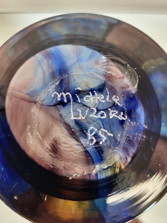 Image 1 of Michèle Luzoro vaas, multicolor, jaren 80, Frankrijk