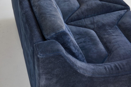 Image 1 of  Divano a due posti nello stile di Jacques Charpentier, Francia 1970.