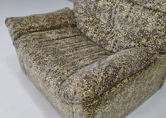 Image 1 of Ligne Roset „Dianthus“ Lounge-Sessel von Michel Ducaroy in „Liberty of London“ floralem Samtstoff – Frankreich, 1978