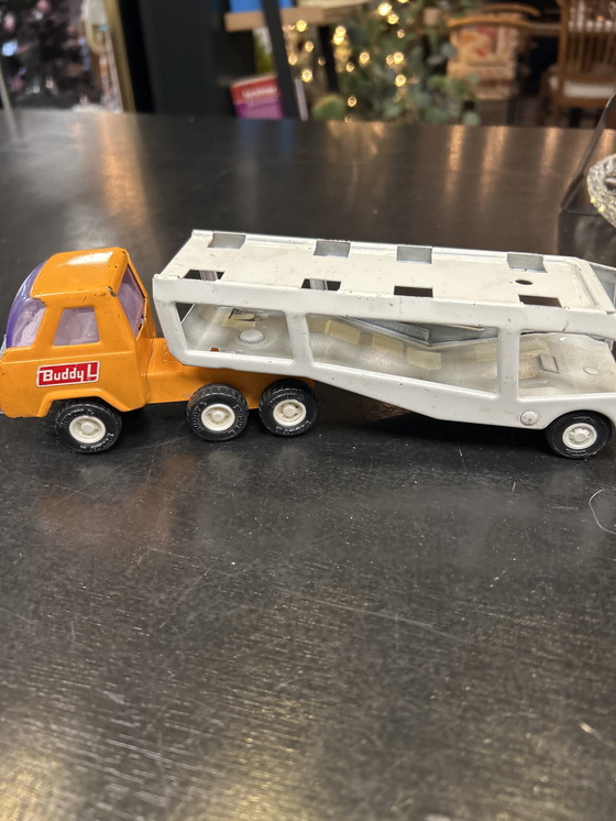 Image 1 of Trasportatore d'auto d'epoca Buddy L – circa anni '60/'70 – Giappone