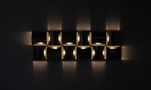 Applique Murale en Acier Inoxydable et Métal, de Style Contemporain