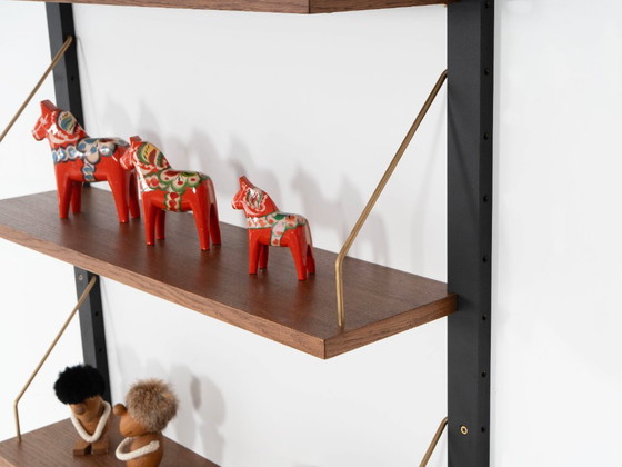 Modulaire eikenhouten wandkast, Deens design, jaren 60, gemaakt in Denemarken – Boekenkasten, Wood (photo 9 of 10)