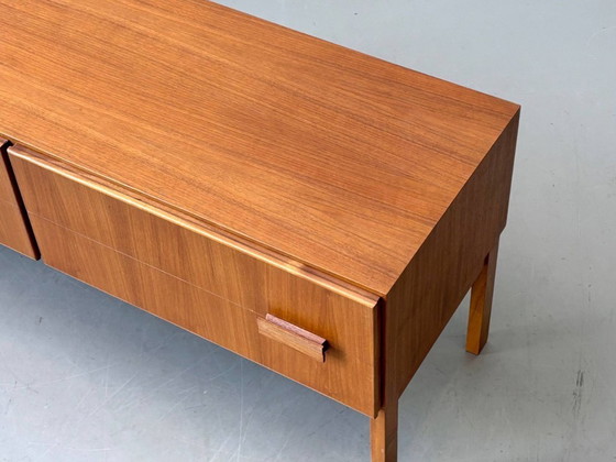Image 1 of Mobile basso danese in teak di metà secolo con quattro cassetti, anni '60