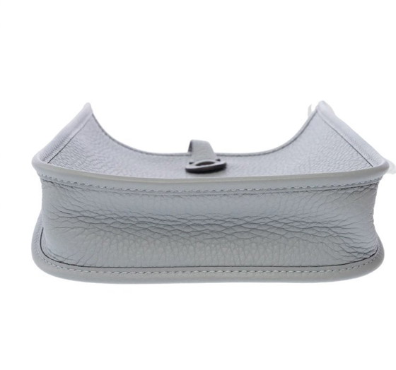 Image 1 of Zak HERMES Mini Evelyne en Cuir Gris - 103351