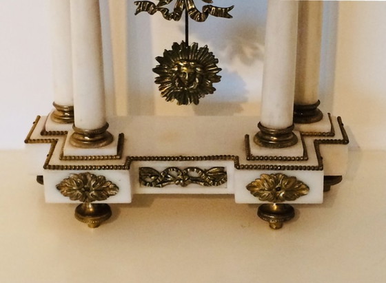 Image 1 of Kamingarnitur Piolaine (Paris) * Antik, 19. Jahrhundert * Uhr