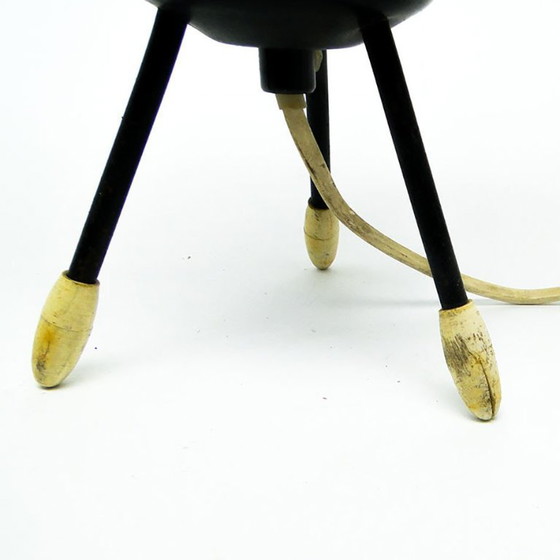 Pop Art Glass Bedside Lamp, Poland, 1960s – Table lamps, Metal (photo 5 of 8)