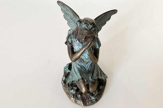 Image 1 of Betende Elfenstatue aus Bronze
