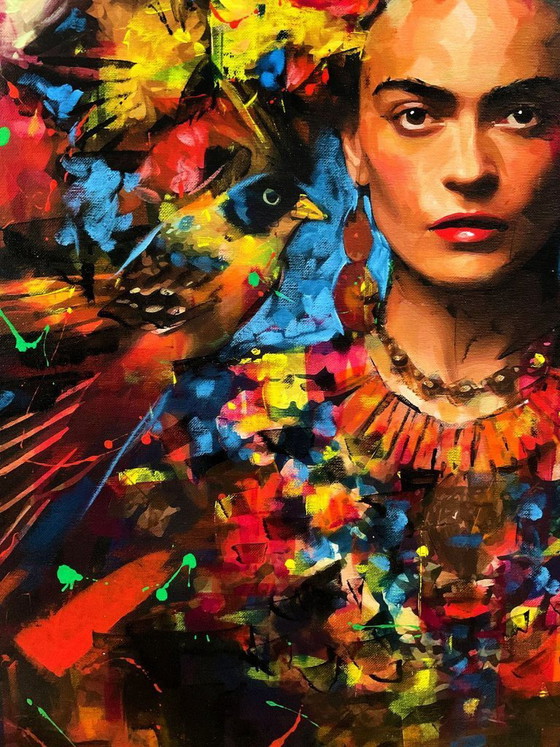 Image 1 of Alberto Ricardo - Frida Kahlo - Artist Canvas