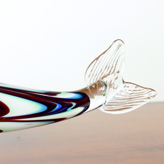 Image 1 of Estatua de pez de cristal de mediados de siglo, Checoslovaquia, década de 1960