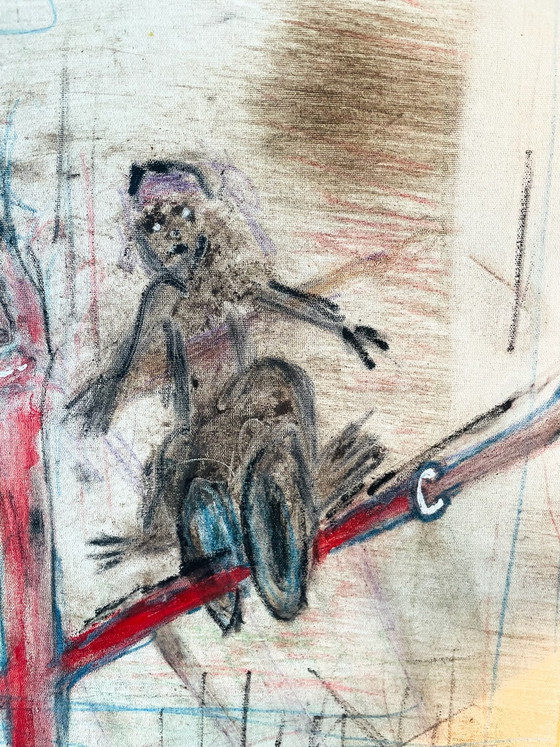 Dipinto Jean-Christophe Wallaert, Echi dalla Mente-Macchina, Espressionismo, Dipinti e disegni, Tela (foto 3 di 8)
