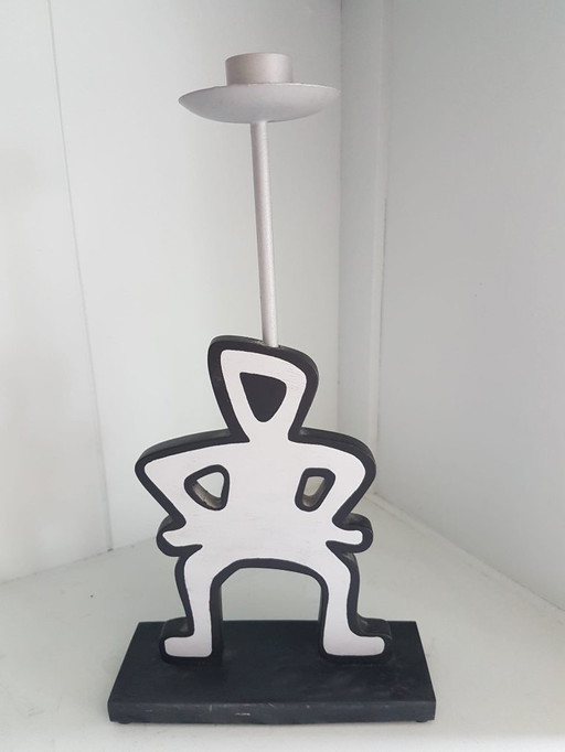 Keith Haring - Einzelner Kerzenständer