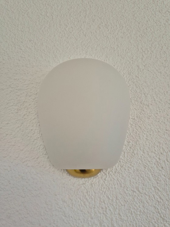 Image 1 of Vintage Mid-Century Glass Wall light Wilhelm Wagenfeld Peill & Putzler