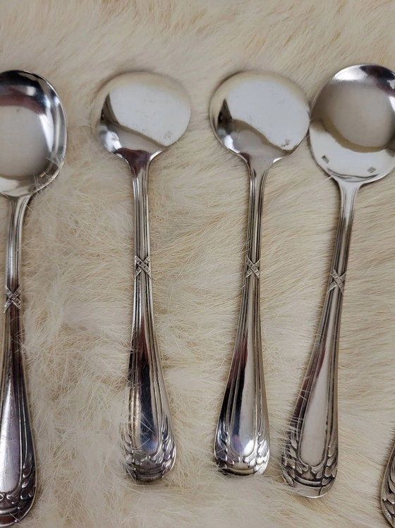 6 silver-plated metal spoons – Cutlery Sets (photo 7 of 10)
