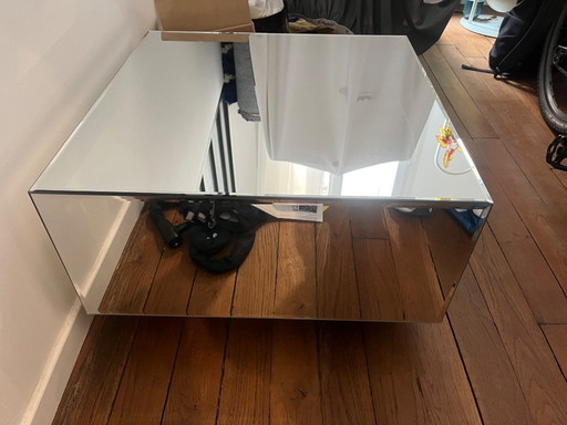 Vierkante gespiegelde salontafel 60 x 60 cm HK Living