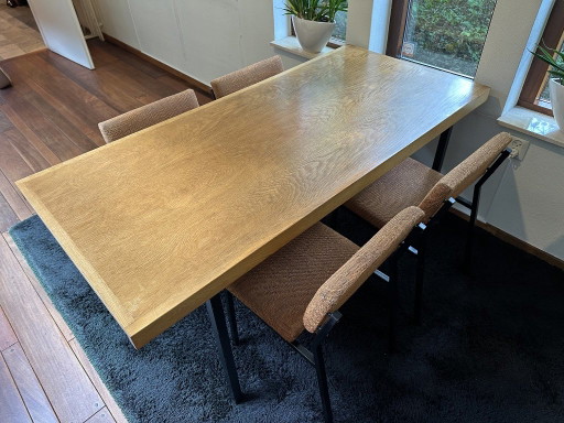 Ensemble de salle à manger design vintage Martin Visser années 60 avec 4 chaises