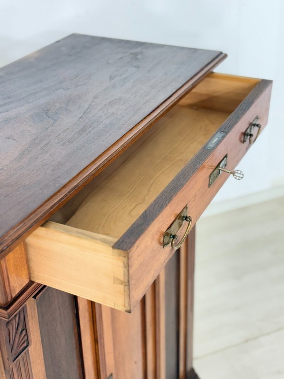 Magnifique commode/armoire ancienne Gründerzeit (fin du XIXe siècle) – vers 1900 – Wood (photo 5 of 15)