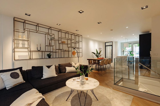 Image 1 of Metal/wooden cabinet with glass