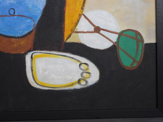 Large-Scale “Le Regard” Oil Painting After Karel Appel, Netherlands, 1990s, Paintings & Drawings, Wood (photo 8 of 10)