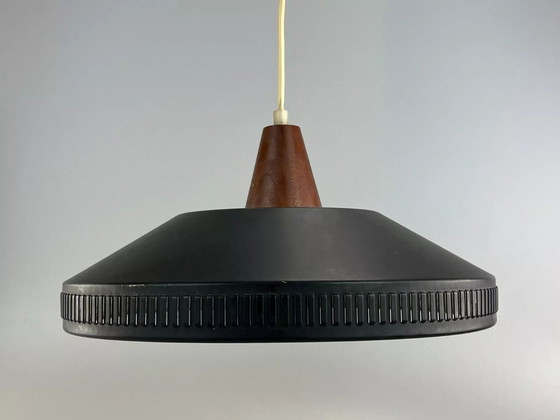 Image 1 of Lámpara de techo de los años 60 y 70, lámpara colgante de chapa metálica, diseño de la era espacial.