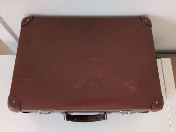 Vintage suitcase, maison j delsaert, Travel bags, Leather, Metal, Black (photo 6 of 8)
