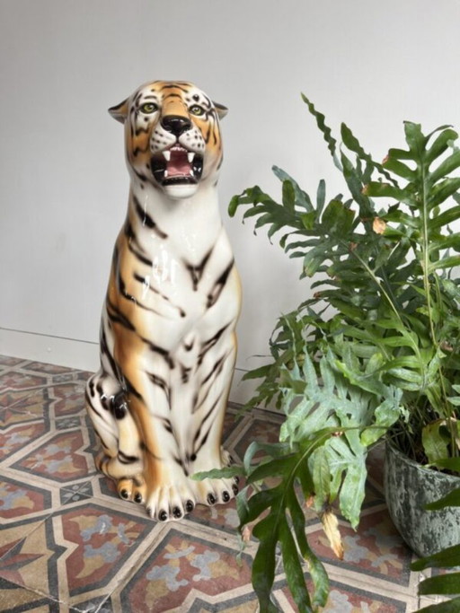 Alfeo, Great Italian Ceramic Tiger – decoratieve objecten
