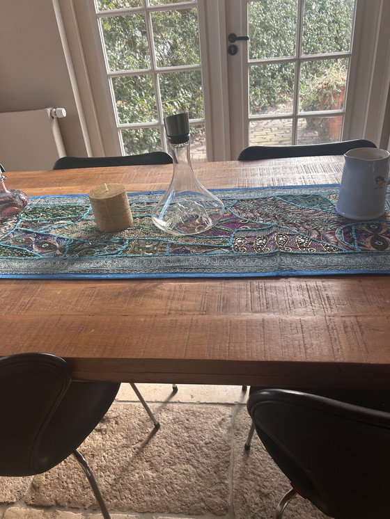 Image 1 of table à manger en bois de manguier