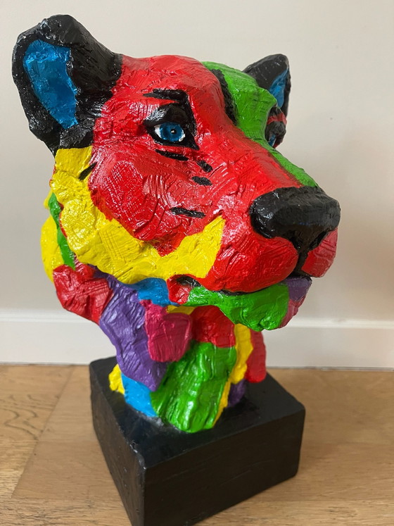 Special lion statue, Decorative Objects, Other, Multi Color (photo 7 of 9)
