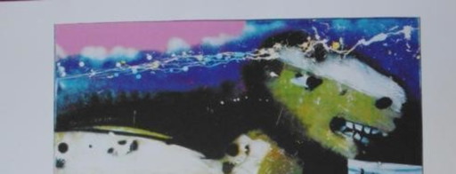 Herman Brood--Color screenprint NIGHTRIDE --Hand-signed.