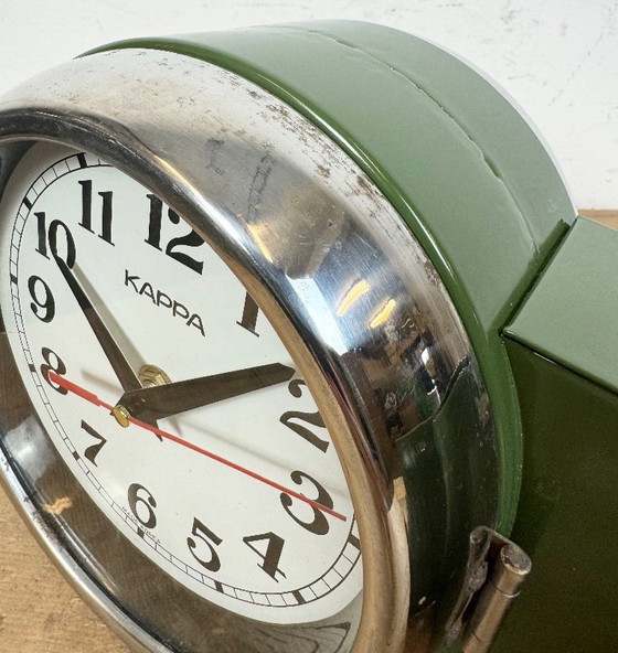 Image 1 of Vintage Green Kappa Maritime Double-Sided Wall Clock, 1980s