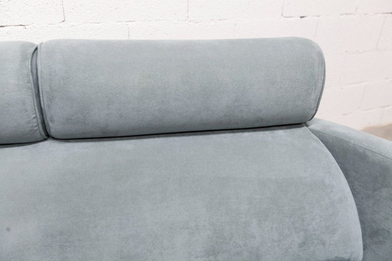 Image 1 of "Negresco" Sofa, designed by Bernard Massot for Neology France, in moiré velvet