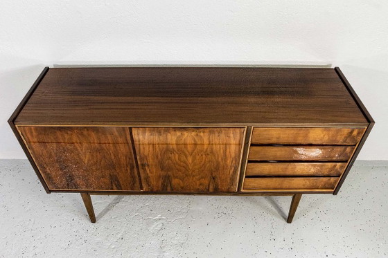 Image 1 of Mid Century Walnut Sideboard By S. Albracht, Poland, 1972