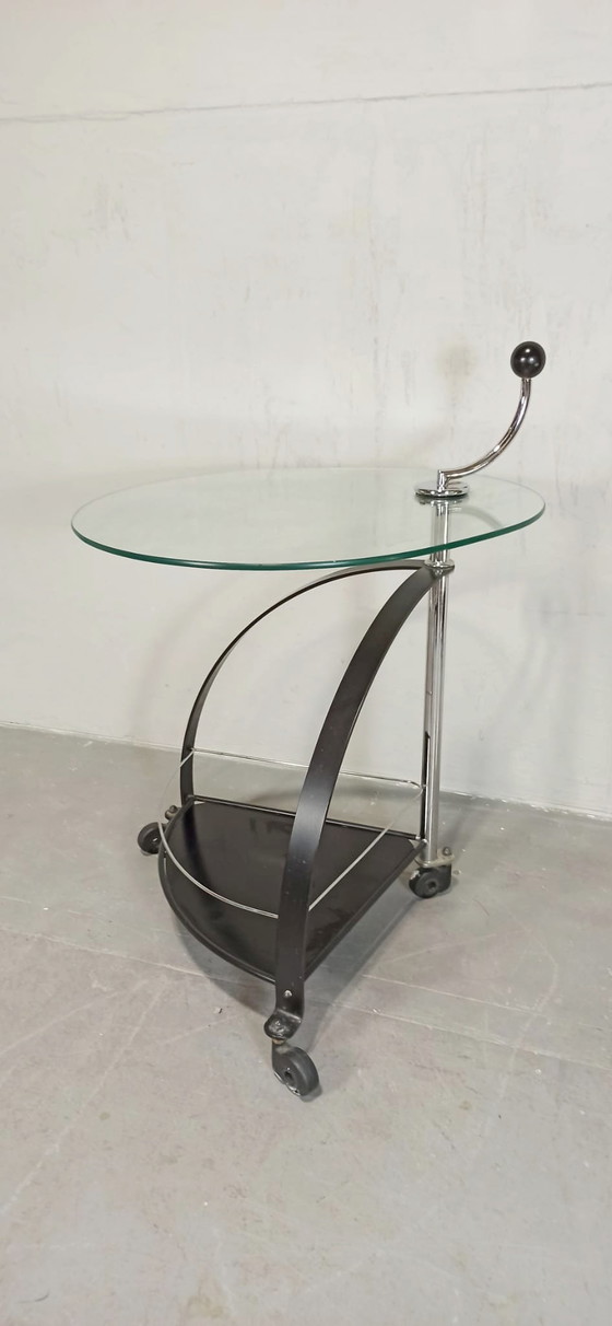 Image 1 of Postmodern side table trolley 
