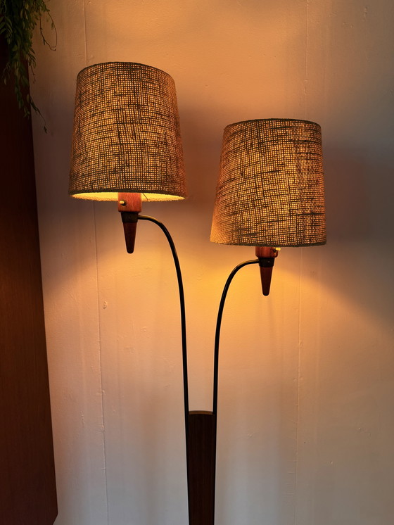 Image 1 of Vintage teak floor lamp '60
