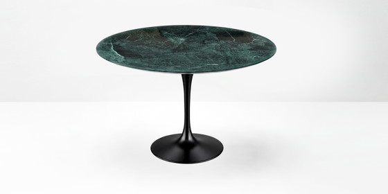 Original Round Knoll Tulip Dining Table (120cm) in Alpi Verdi Glossy In New Condition!! Eero Saarinen (photo 7 of 14)
