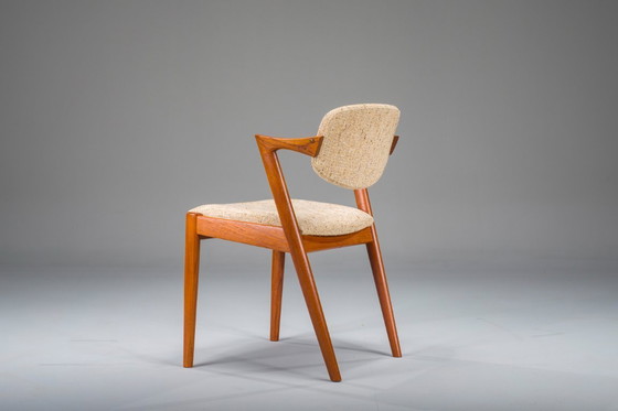 Image 1 of Mid-Century Modern Teak Model 42 Stuhl von Kai Kristiansen für Schou Andersen, 1960er Jahre